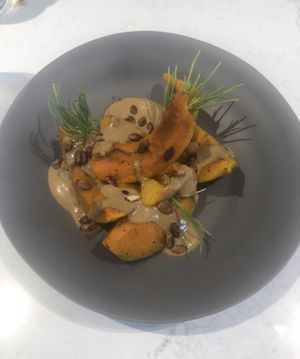 Japanese pumpkin squash   at Sutra in New York City