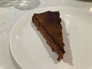 Chocolate cake at Sutra in New York City