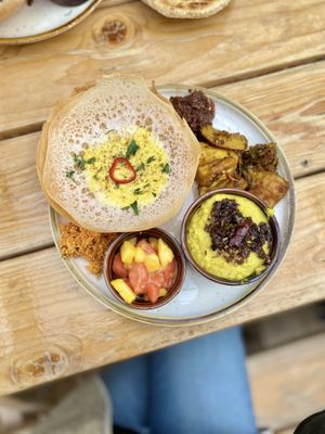 Hopper brunch entree 👌🏼  at Mirisata in Portland