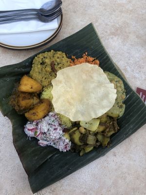 The sharing plate of the day  at Mirisata in Portland