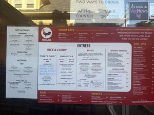 Menu   at Mirisata in Portland