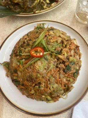 Meatball Kottu! You can get it with rice noodles, fires, or Roti mixed in. I got fries and I’m def gunna get rice noodles next time. So good! Get it spicy with extra sauce!  at Mirisata in Portland