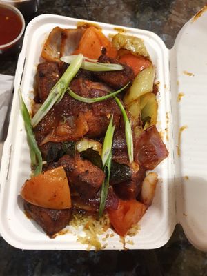 vegan deviled prok at Mirisata in Portland