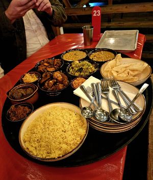 Family Style Platter for Five People at Mirisata in Portland