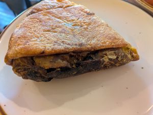 Stuffed vegetable roti at Mirisata in Portland