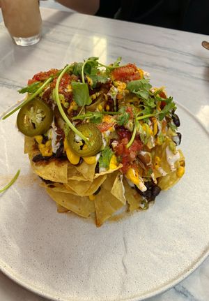 Nachos at PLANTA Cocina in Toronto