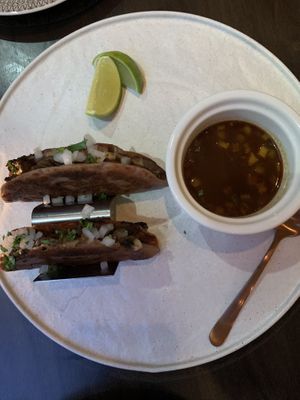 Vegan Birra Tacos! 🌮  Absolutely delicious!!! at PLANTA Cocina in Toronto