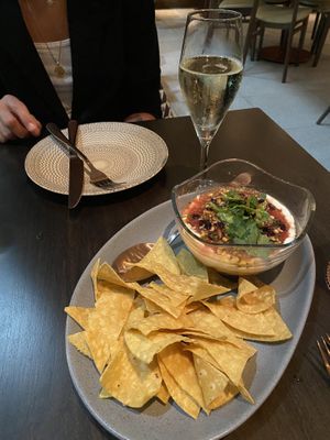 5 layer dip at PLANTA Cocina in Toronto