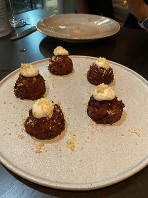 Cauliflower tots at PLANTA Cocina in Toronto