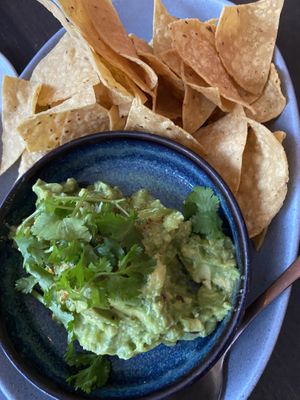 Chips & homemade guac 😋  at PLANTA Cocina in Toronto