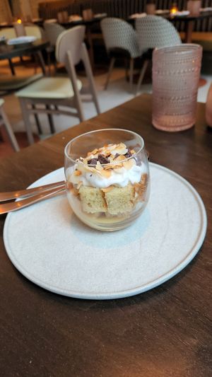 Tres leches trifle at PLANTA Cocina in Toronto