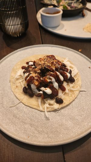 Cauliflower Adobo Tacos (also my favourite 😋) at PLANTA Cocina in Toronto