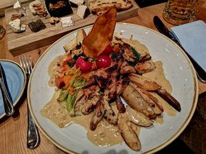 Planted chicken with hokkaido at Aarmühle in Interlaken