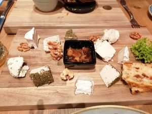 Cheese plate at Aarmühle in Interlaken