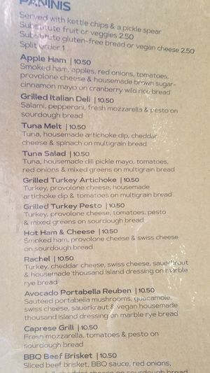 Vegan cheese and housemade vegan thousand island at Jules' Bistro in St Cloud