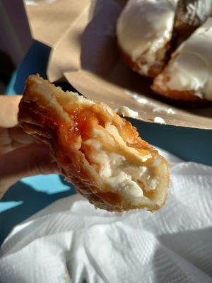 Guava and cream cheese at Guevara's in Brooklyn