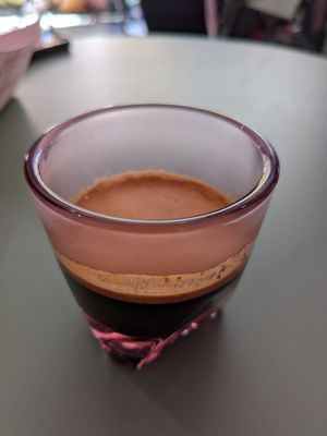 Espresso at Guevara's in Brooklyn