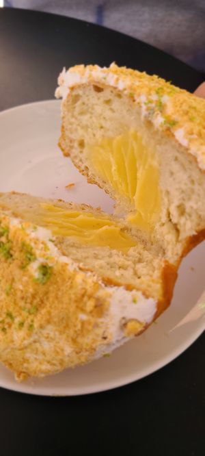 Key lime donut at Guevara's in Brooklyn