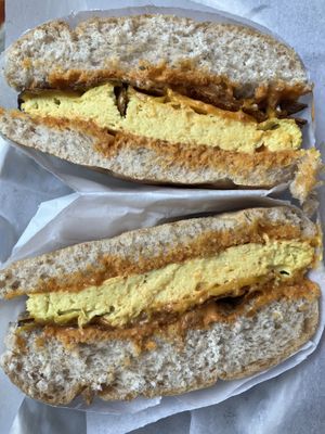 Breakfast sandwich   at Guevara's in Brooklyn