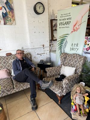 Comfortable chairs  at OWL Wholefoods in Canungra