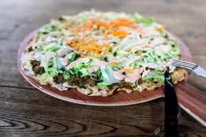 Vegan taco pizza at Canadian Corner in Brunssum