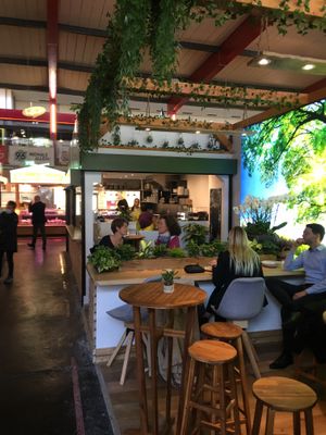 Seating area at All Vegan in Hannover
