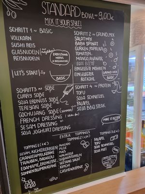 menu at All Vegan in Hannover