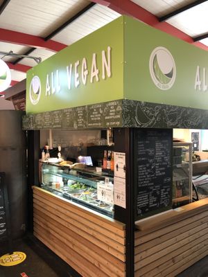 Pictured is the storefront   at All Vegan in Hannover