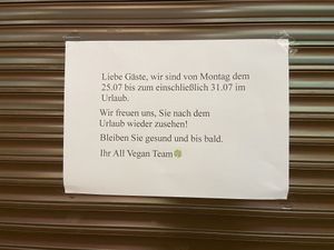 They turned out to be closed, but didn’t put it on their socials😒 at All Vegan in Hannover
