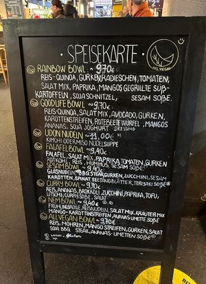 Speisekarte  at All Vegan in Hannover