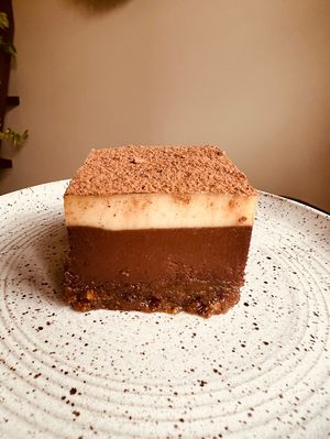 Raw Tiramisu - SO decadent!   at Ordinarie Fare in Dayton