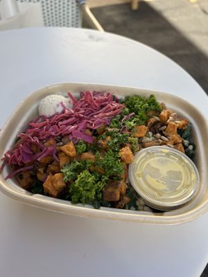 Yoga class bowl  at Ordinarie Fare in Dayton