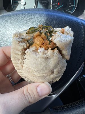 Sweet potato and spinach hand pie  at Ordinarie Fare in Dayton