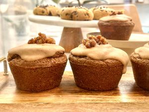 ‘Dirty Chai’ muffins in the case   at Ordinarie Fare in Dayton