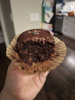 Double chocolate banana muffin  at Ordinarie Fare in Dayton