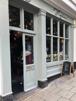 slightly invisible frontage at Figbar in Norwich