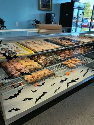 Donut case at Sojo's Donuts in Mesa