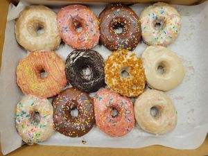 The box of donuts at Sojo's Donuts in Mesa