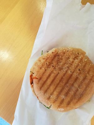 Panini from the outside. at Zekis UniCafé in Heidelberg