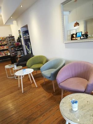 Inside the café. at Zekis UniCafé in Heidelberg