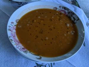 Bean stew at Taverna Tradicionale in Gjirokaster