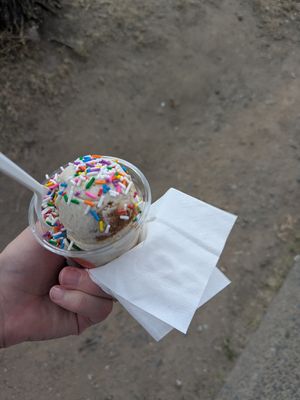 Earl grey biscoff with sprinkles (just assumed they were vegan enough for me 😂) at Dairy Bar in Halifax