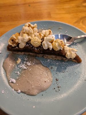 Salty caramel popcorn slice at Greenhouse Canteen + Bar in Columbus