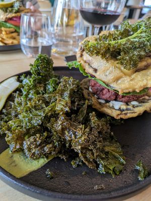 Crispy kale at Greenhouse Canteen + Bar in Columbus