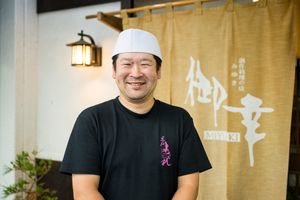 Chef at Restaurant Miyuki in Kuroishi