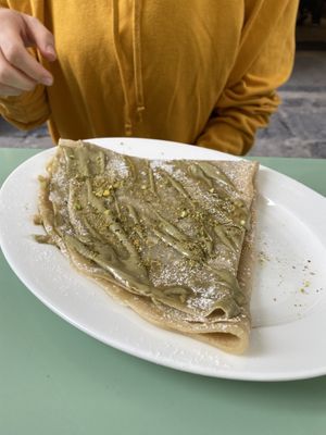Vegan crepe with pistachio Creme  at TÈCO in Palermo