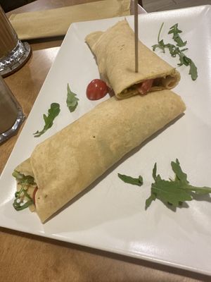 Crépe with vegan cheese cream  at TÈCO in Palermo