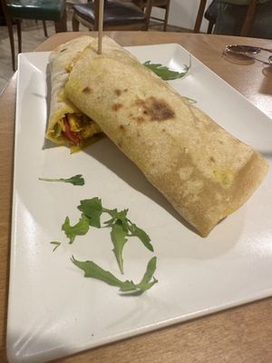 Piadina with scrambled tofu - delicious!  at TÈCO in Palermo