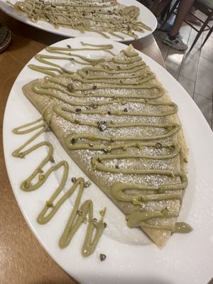 Pistacchio crépes  at TÈCO in Palermo