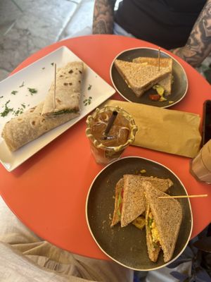 Avocado, tomato and scrambled tofu toast  at TÈCO in Palermo